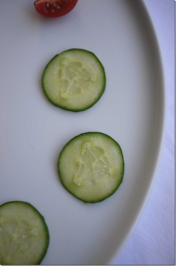 Lebanese cucumber slices
