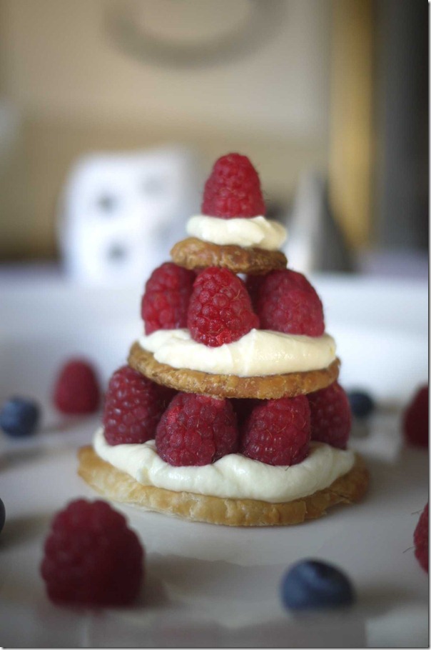 Raspberry mille feuille (before the snow)