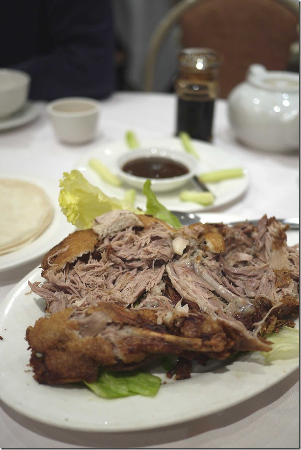 Crispy aromatic duck with meat unveiled