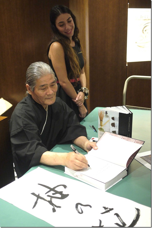 Hideo Dekura, at his book launch and signing