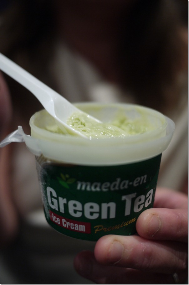 Subtle and creamy: Green tea ice-cream