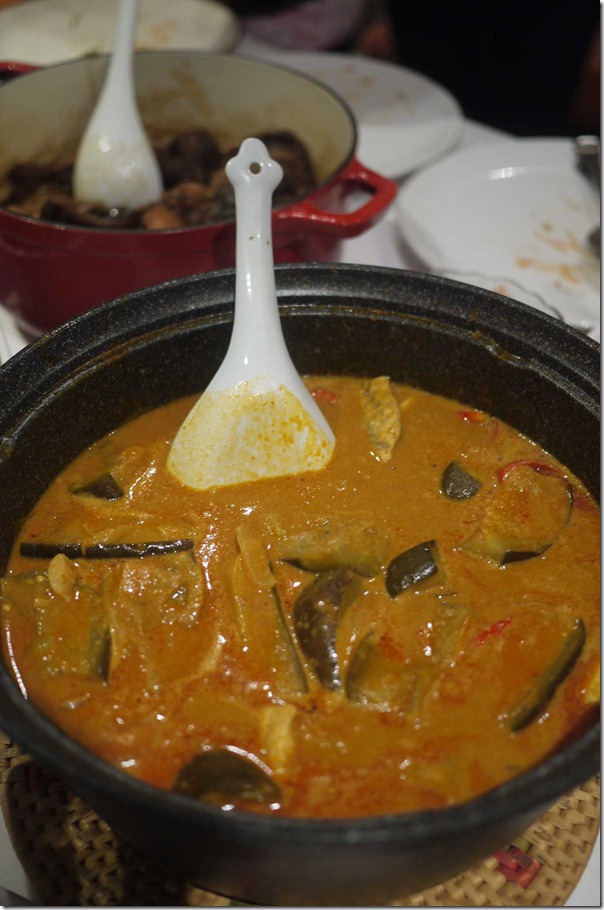 Lena's Indian eggplant and fish curry