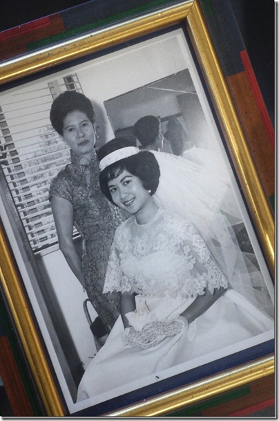 My grandmmother and my mother on her wedding day