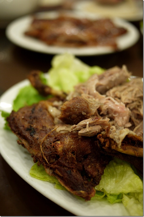 Crispy and crunchy aromatic duck