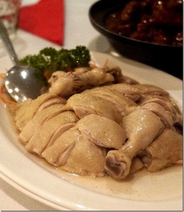Chinese style steamed salted chicken