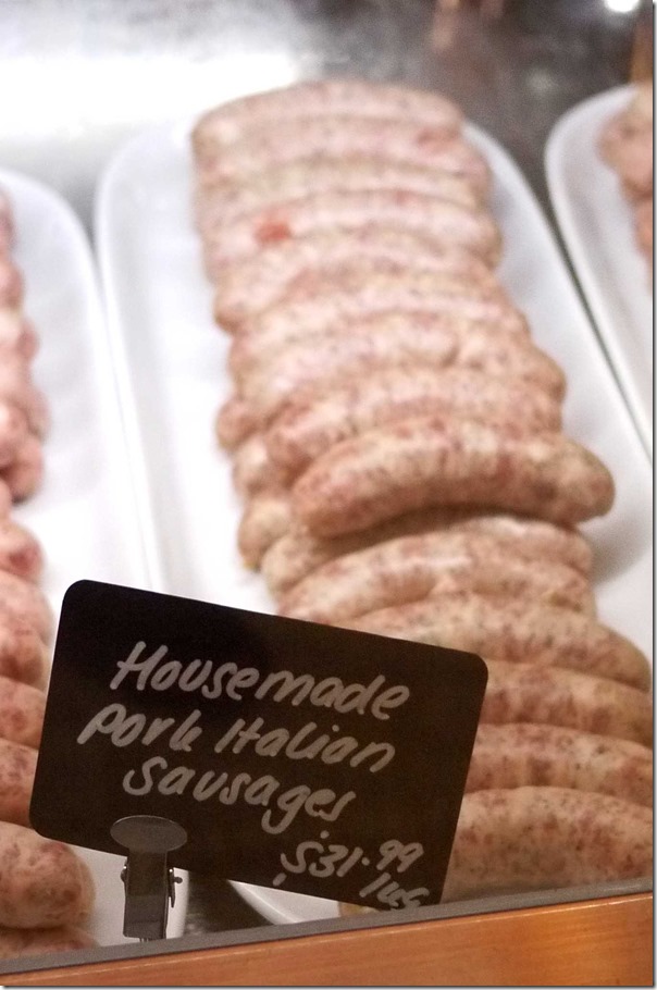 Housemade Italian style pork sausages $31.99/kg