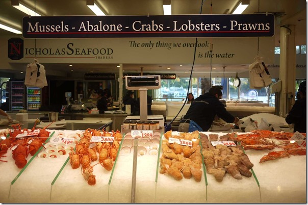 Mussels, abalone, crabs, lobsters and prawns, Nicholas Seafoods