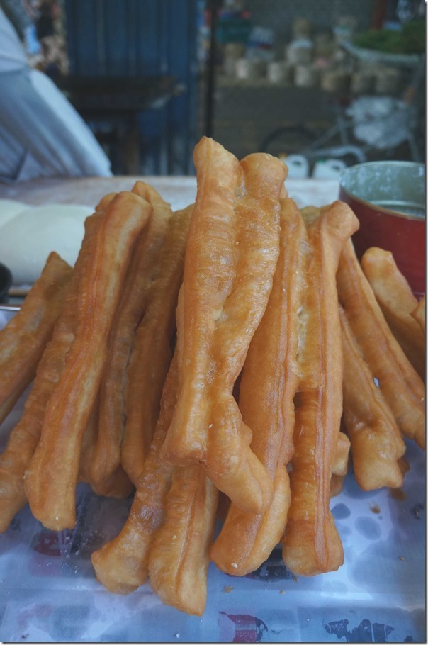 Deep fried bread sticks or Chinese cruller