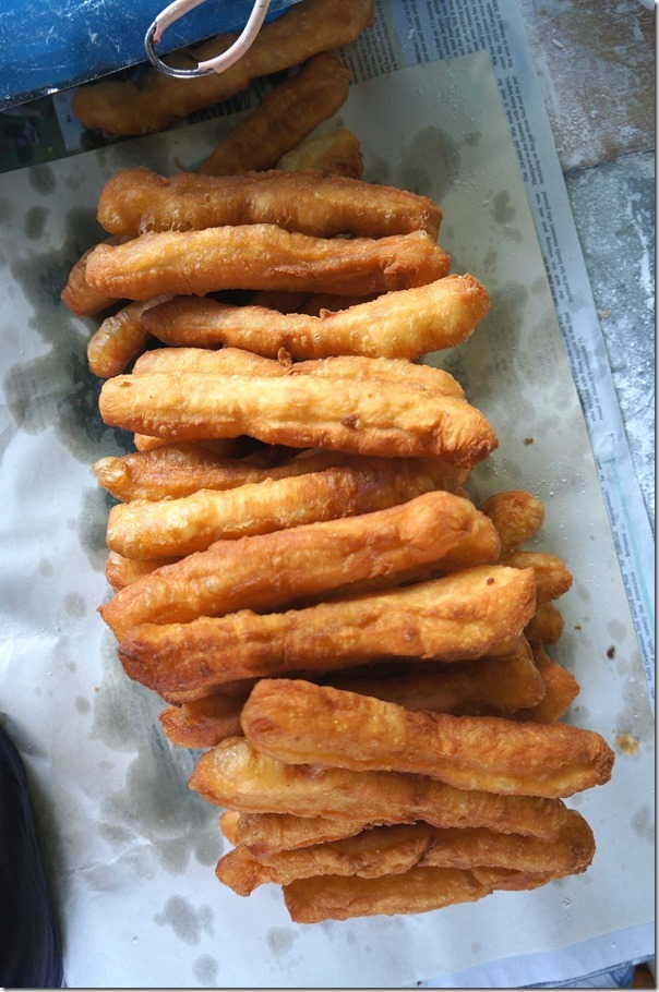 Deep fried bread sticks or Chinese cruller