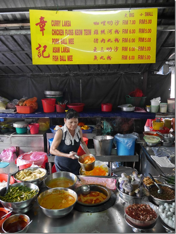 Curry laksa stall, Madras Lane, Kuala Lumpur