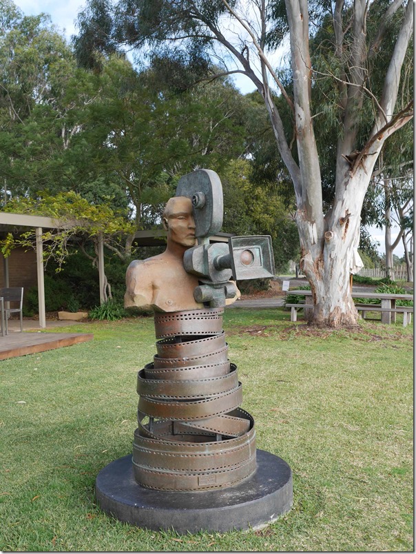 Sculpture on the grounds of Yabby Lake wines, Mornington Peninsula, Victoria
