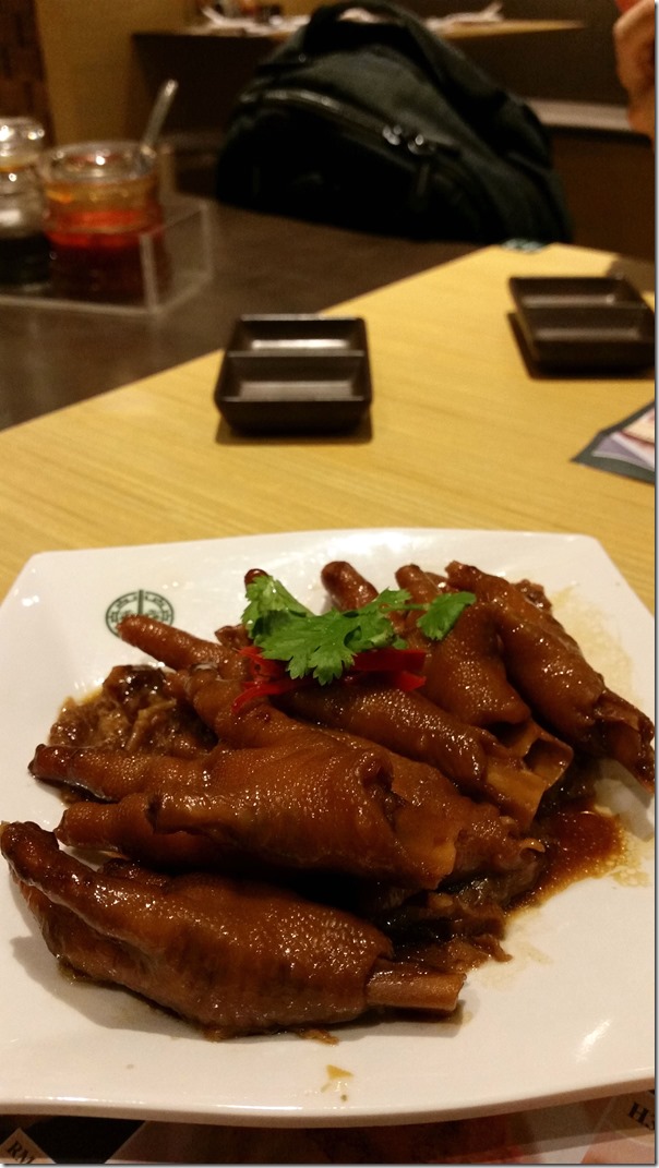 Steamed chicken feet with abalone sauce RM10.50 / A$3.70