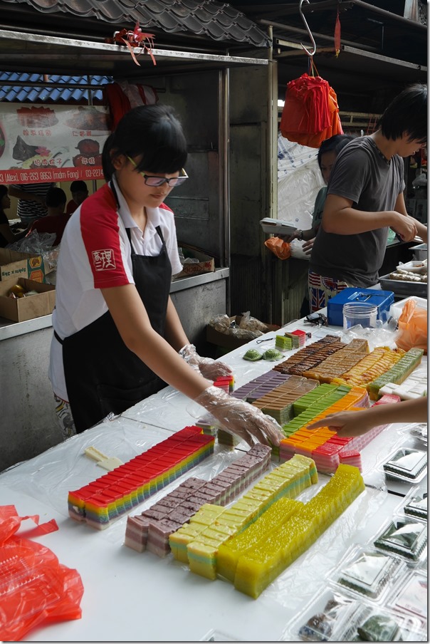 Colourful nyonya cakes, Imbi Market