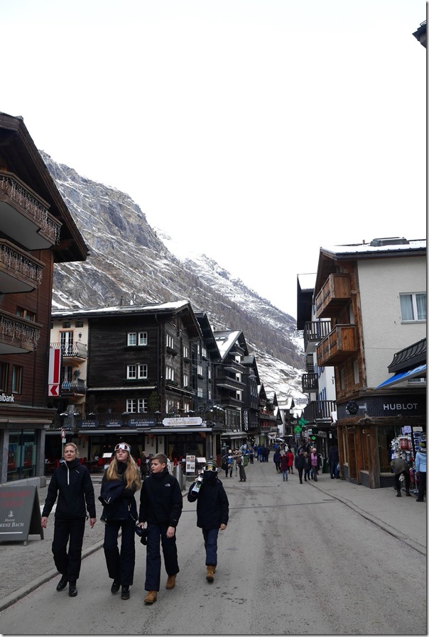 Strolling along Bahnhofstrasse, Zermatt