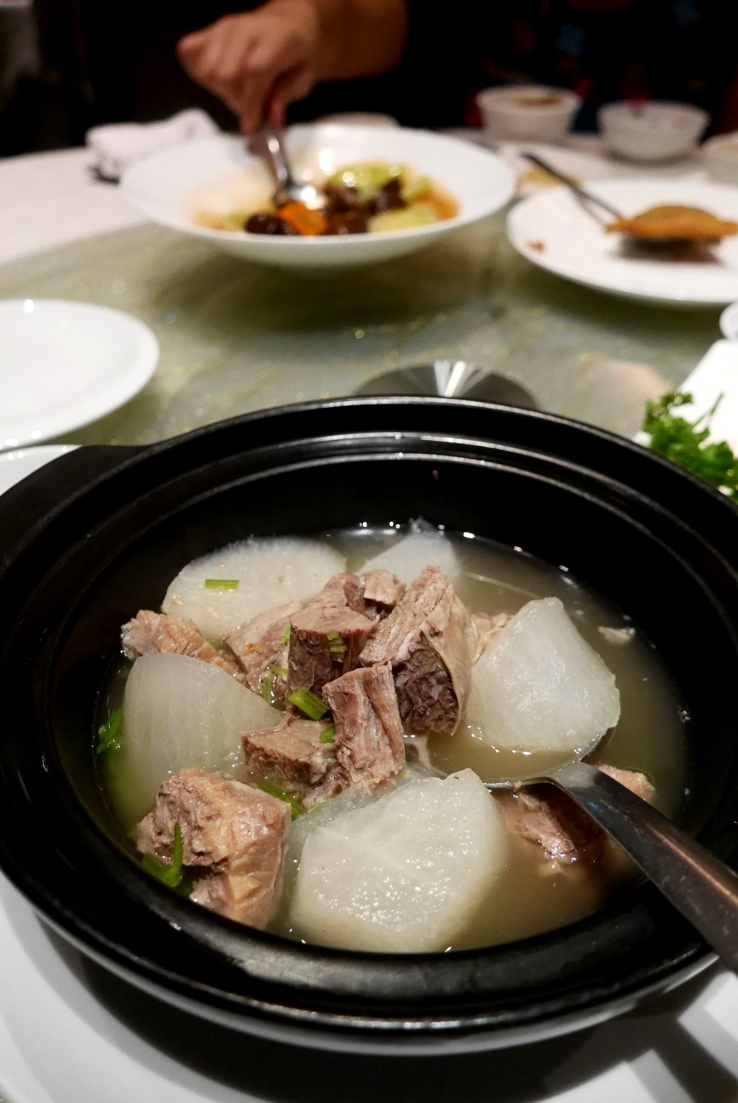 Beef brisket soup with daikon radish S$28 / A$28