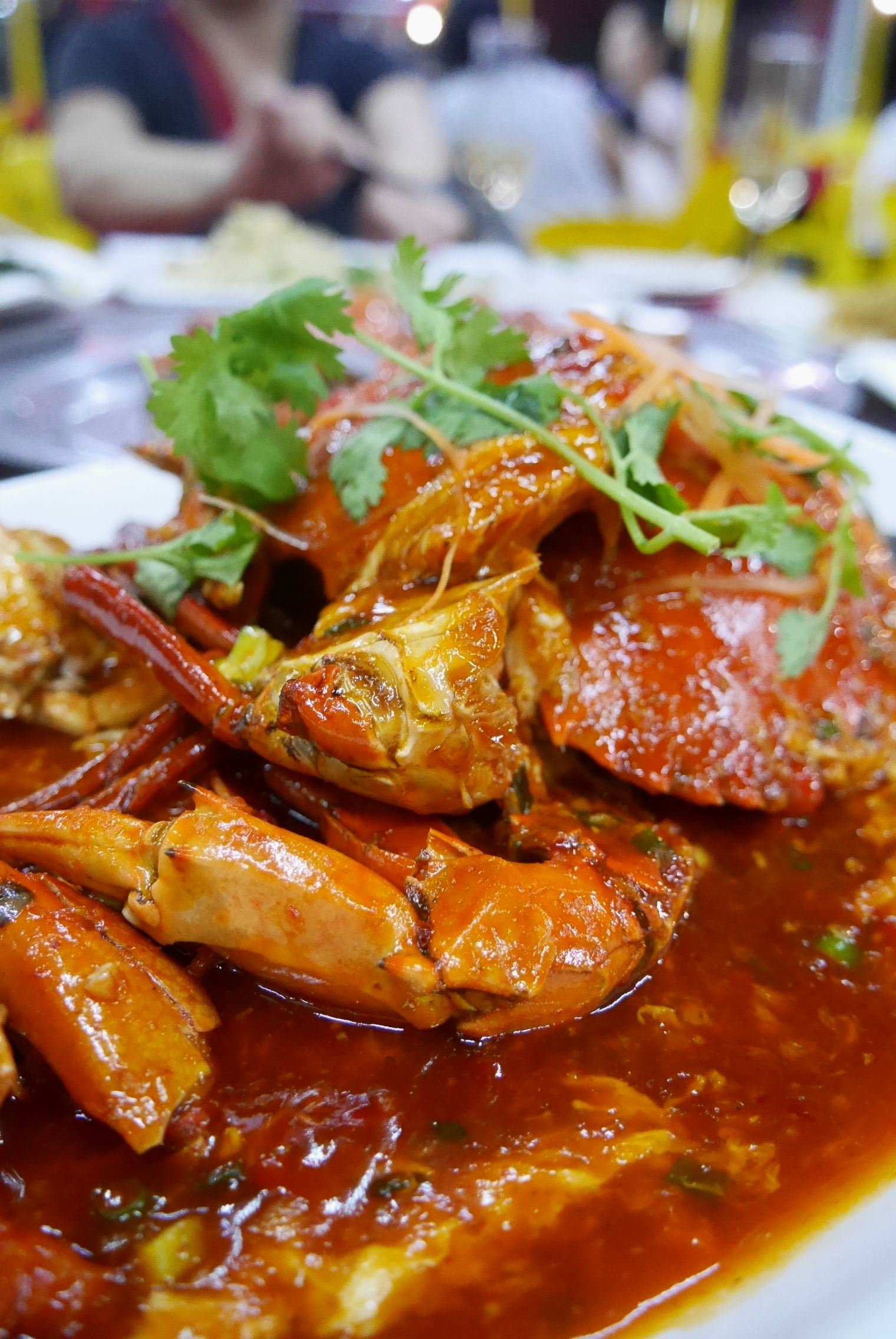 Malaysian style chilli crab